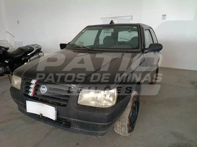 FIAT - UNO MILLE FIRE PRETA 2008/2008 ALCO/GASO